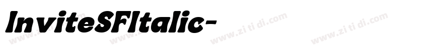 InviteSFItalic字体转换