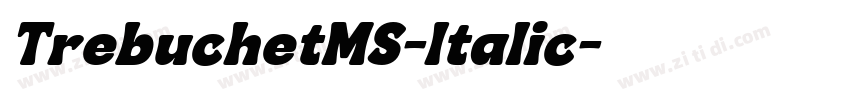 TrebuchetMS-Italic字体转换