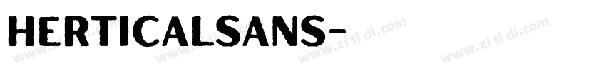HerticalSans字体转换