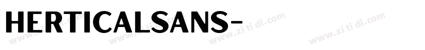 HerticalSans字体转换