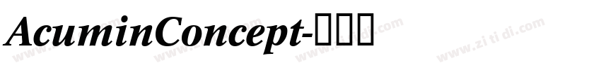 AcuminConcept字体转换