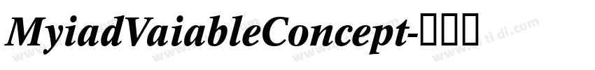 MyiadVaiableConcept字体转换
