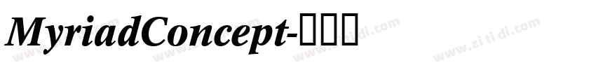 MyriadConcept字体转换