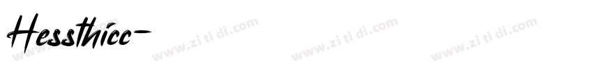 Hessthicc字体转换
