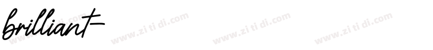 brilliant字体转换