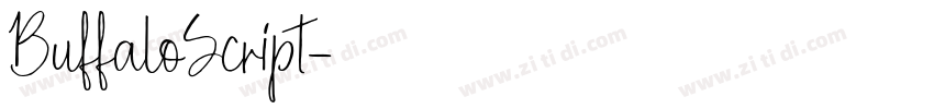 BuffaloScript字体转换