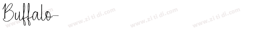 Buffalo字体转换