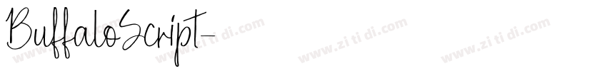 BuffaloScript字体转换