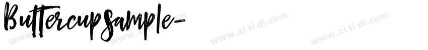 ButtercupSample字体转换