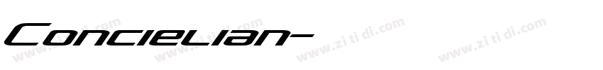 Concielian字体转换