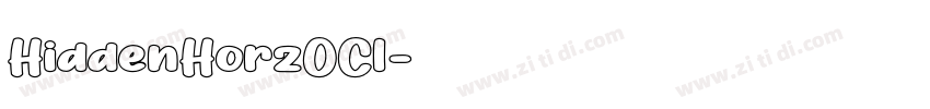 HiddenHorzOCl字体转换