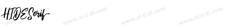 HIDESerif字体转换