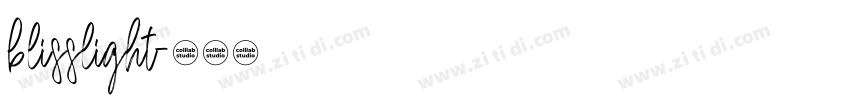 blisslight字体转换