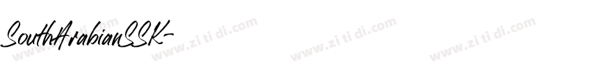 SouthArabianSSK字体转换