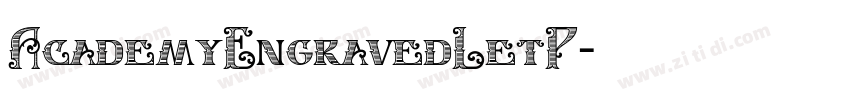 AcademyEngravedLetP字体转换