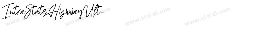 IntraStateHighwayUlt字体转换