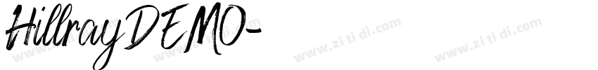 HillrayDEMO字体转换