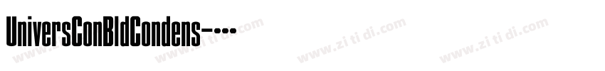 UniversConBldCondens字体转换
