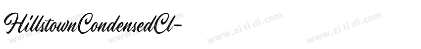 HillstownCondensedCl字体转换