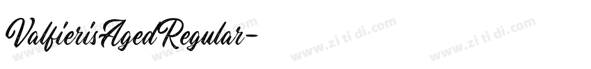 ValfierisAgedRegular字体转换