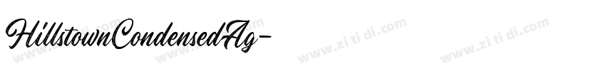 HillstownCondensedAg字体转换