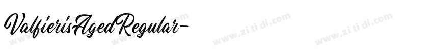 ValfierisAgedRegular字体转换