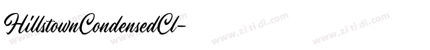 HillstownCondensedCl字体转换
