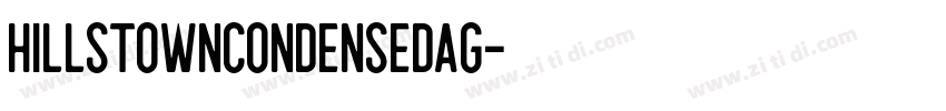HillstownCondensedAg字体转换