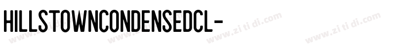 HillstownCondensedCl字体转换