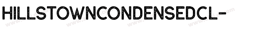 HillstownCondensedCl字体转换