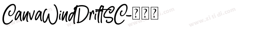 CanvaWindDriftSC字体转换