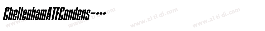 CheltenhamATFCondens字体转换