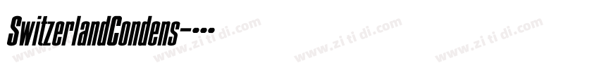 SwitzerlandCondens字体转换