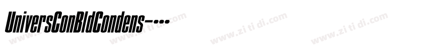 UniversConBldCondens字体转换