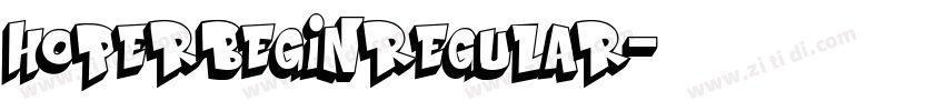 HoperBeginRegular字体转换