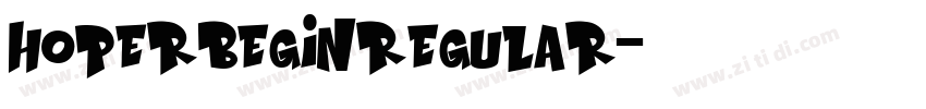 HoperBeginRegular字体转换