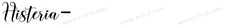 Histeria字体转换