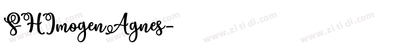 SHImogenAgnes字体转换