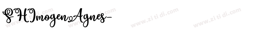 SHImogenAgnes字体转换