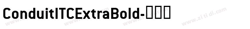 ConduitITCExtraBold字体转换