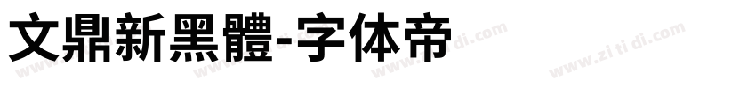 文鼎新黑體字体转换