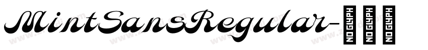 MintSansRegular字体转换
