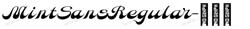 MintSansRegular字体转换