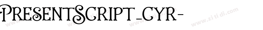 PresentScript_cyr字体转换