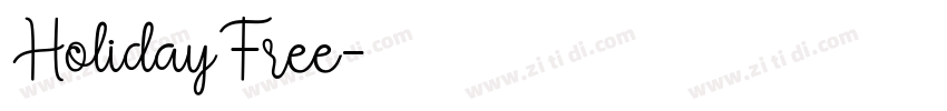 HolidayFree字体转换