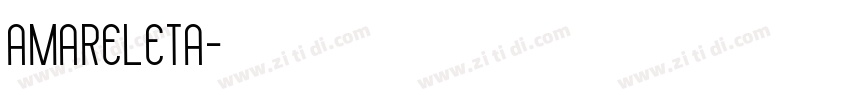 Amareleta字体转换