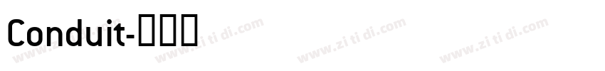 Conduit字体转换