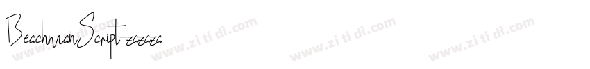 BeachmanScript字体转换