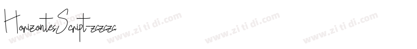 HorizontesScript字体转换