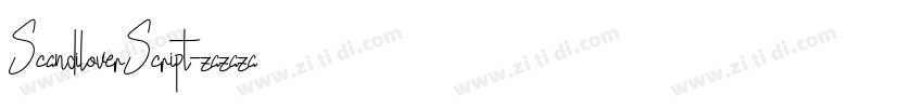 ScandiloverScript字体转换
